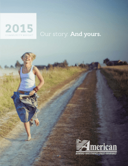 Our story. And yours. - American Bank Center