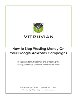 How to Stop Wasting Money On Your Google