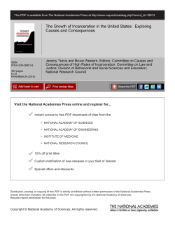 The Growth of Incarceration in the United States