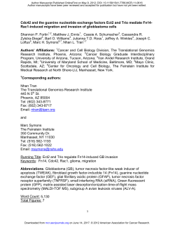 Cdc42 and the guanine nucleotide exchange factors Ect2 and Trio