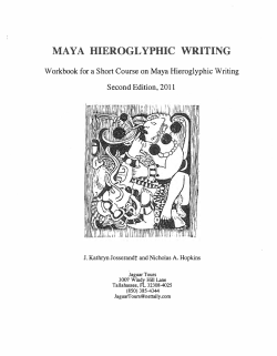 Maya Hieroglyphic Writing