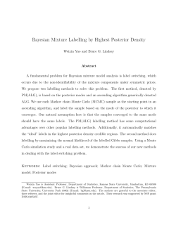 Bayesian Mixture Labelling by Highest Posterior Density