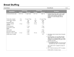 A-14: Bread Stuffing