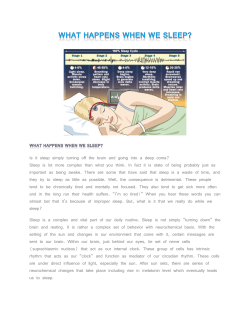 Is it sleep simply turning off the brain and going into a deep coma