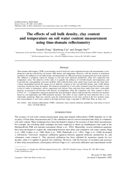 The effects of soil bulk density, clay content and temperature on soil