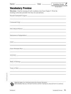 Social Studies Workbook Unit 4 Ch 9