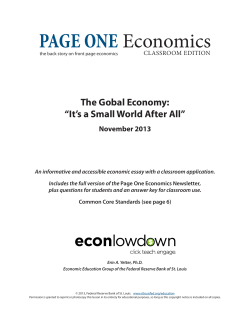 PAGE ONE Economics - Economic Research