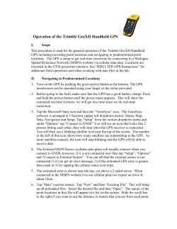 GPS Instructions