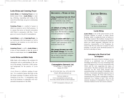 Lectio Divina - Champagnat.Org