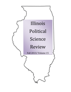 Illinois Political Science Review - Eastern Illinois University