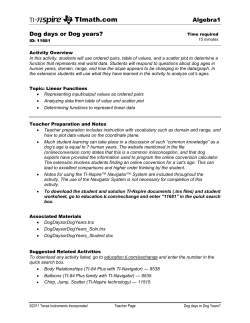 Teacher Notes PDF - TI Education