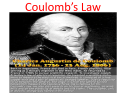 Coulomb`s Law