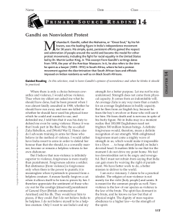 Gandhi on Nonviolent Protest