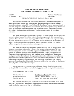 HISTORY 1686/SOCIOLOGY 1486