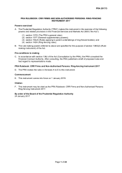 PRA 2017/3 Page 1 of 24 PRA RULEBOOK: CRR FIRMS AND NON