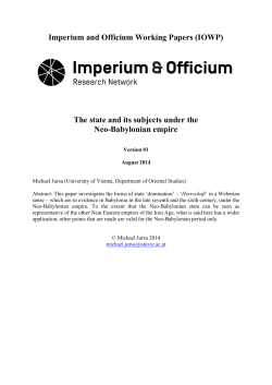 The state and its subjects under the Neo