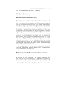 3.2 The Newtonian Clockwork Universe