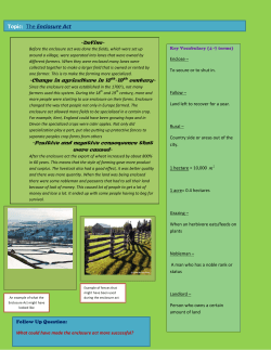 Topic: The Enclosure Act