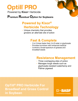 Optill PRO Herbicide for Broadleaf and Grass Control in Soybean