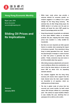 Sliding Oil Prices and Its Implications