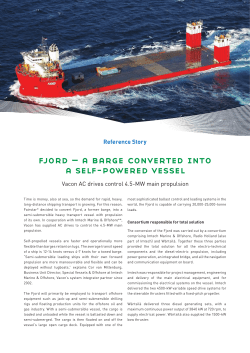 fjord &ndash; a barge converted into a self