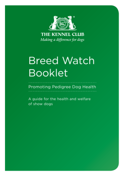 Breed Watch Booklet