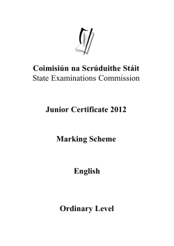 Marking Scheme