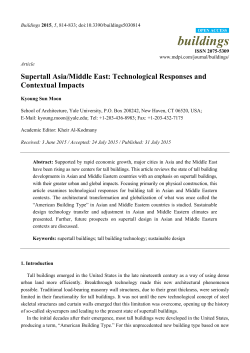 Supertall Asia/Middle East: Technological Responses and