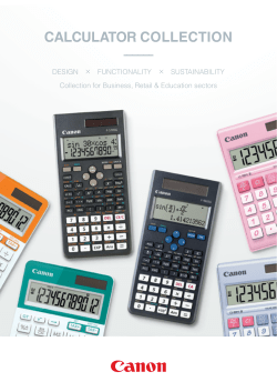 calculator collection - Canon Electronic Business Machines
