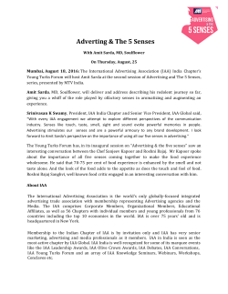 Advertising and the Five senses