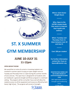 st. x summer gym membership