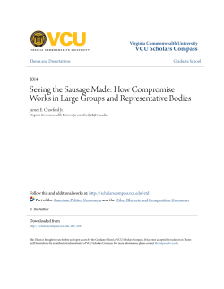 How Compromise Works in Large Groups and Representative Bodies