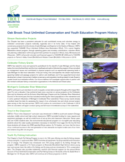 Conservation and Youth Education Program History