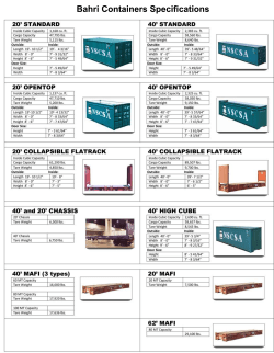 Containers Specs