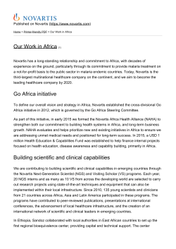 Our Work in Africa