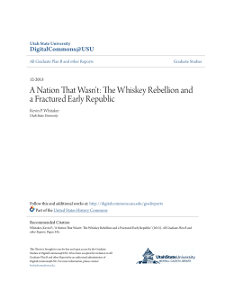 A Nation That Wasn`t: The Whiskey Rebellion and a Fractured Early