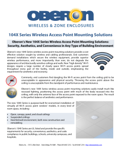 104X Series Wireless Access Point Mounting Solutions