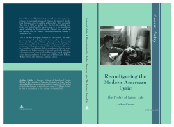 Reconfiguring the Modern American Lyric