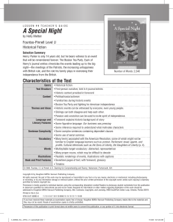 A Special Night - Houghton Mifflin Harcourt
