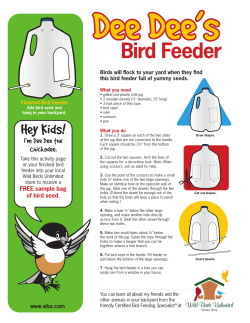 Bird Feeder - Wild Birds Unlimited