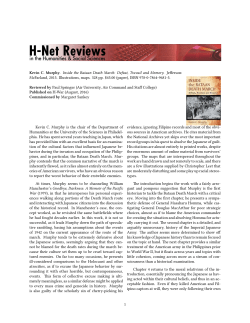 Paul Springer on Inside the Bataan Death March: Defeat - H-Net