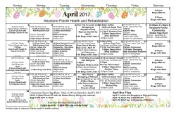 April 2017 Calendar