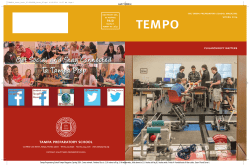SPRING 2014 tempo - Tampa Preparatory School