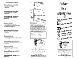 Fall Festival Brochure