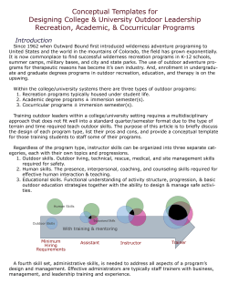 Conceptual Templates for Designing College