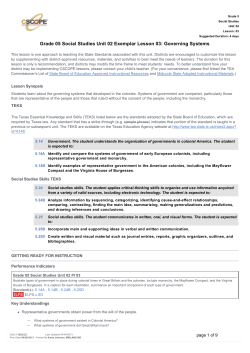 Grade 05 Social Studies Unit 02 Exemplar Lesson 03
