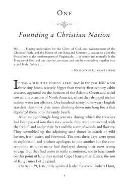 Founding a Christian Nation
