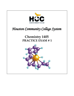 PRACTICE EXAM # 1 - HCC Learning Web