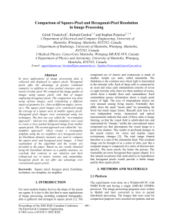 Comparison of Square-Pixel and Hexagonal