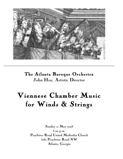 Concert Program - Atlanta Baroque Orchestra